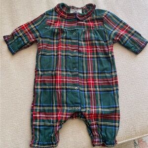 Petite Plume Plaid Kids One Piece